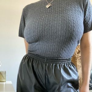 Cable knit top